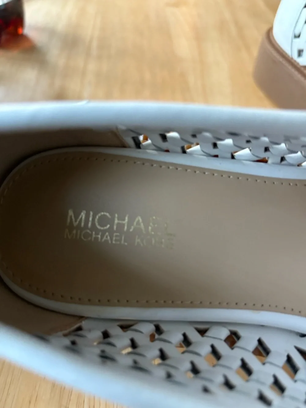 Michael Michael Kors Woman’s  Leather Loafers in White